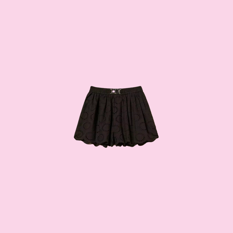 Twinset Embroidered Short Black
