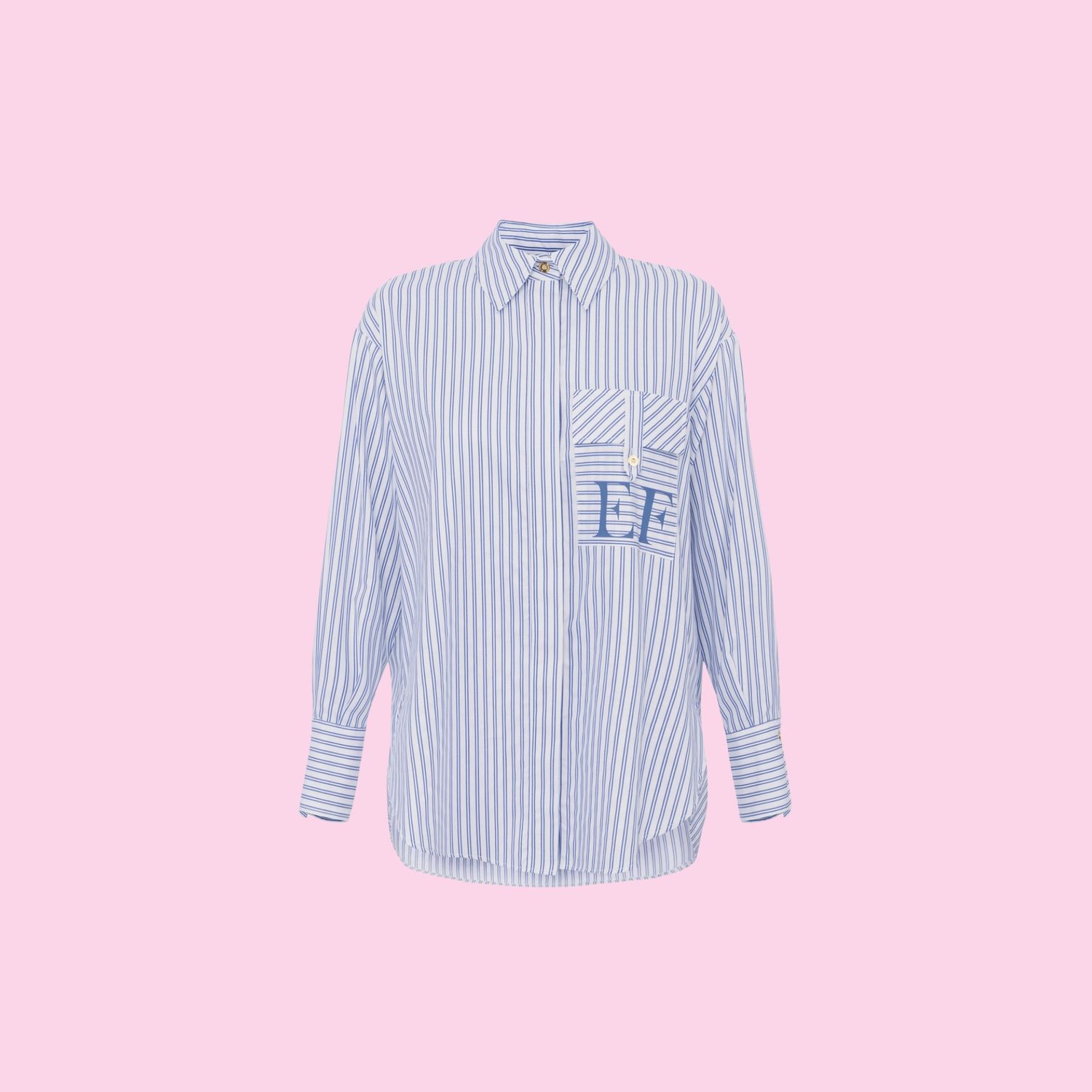 Elisabetta Franchi Oversized Striped Blouse