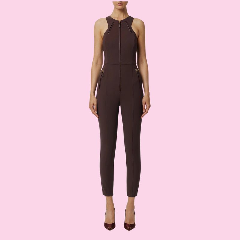 Elisabetta Franchi Jumpsuit Merlot
