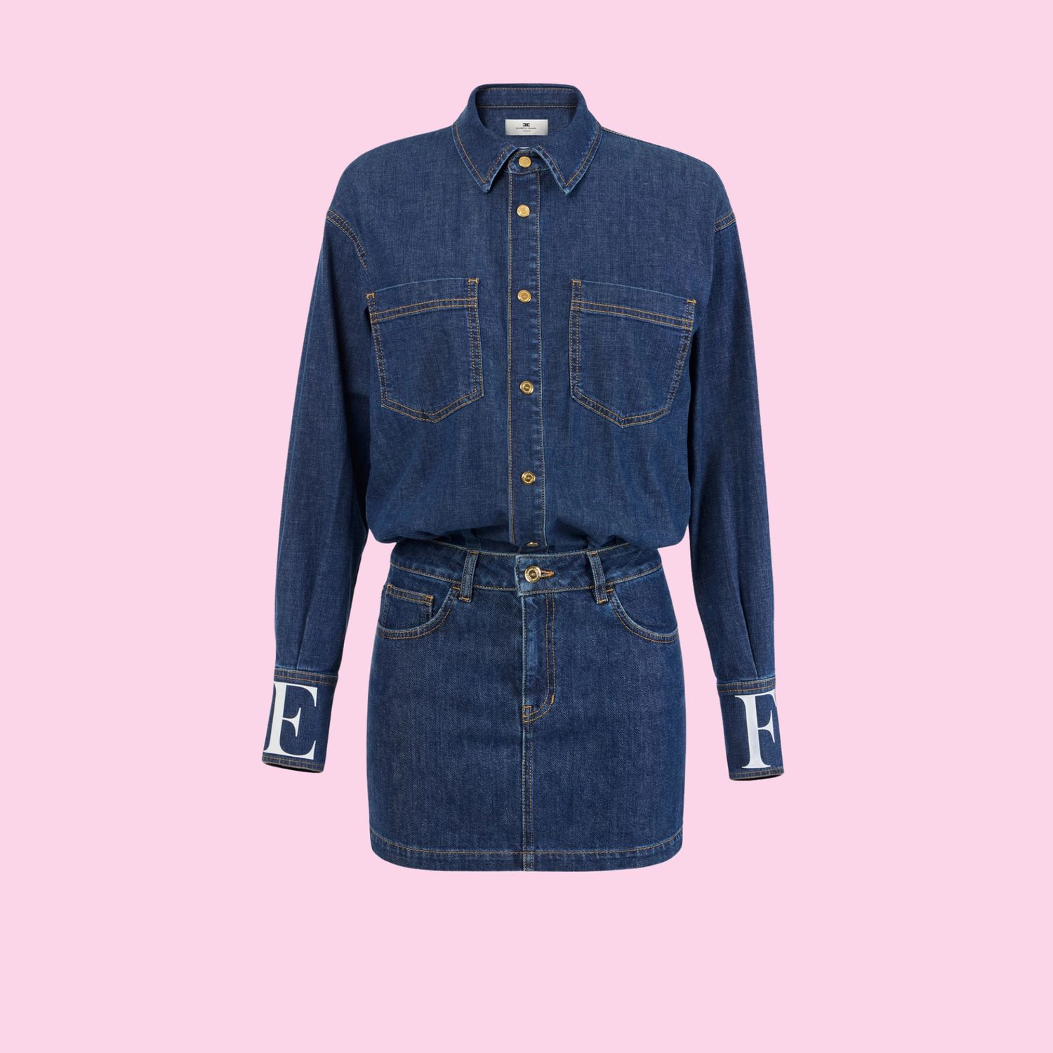 Elisabetta Franchi Denim Dress