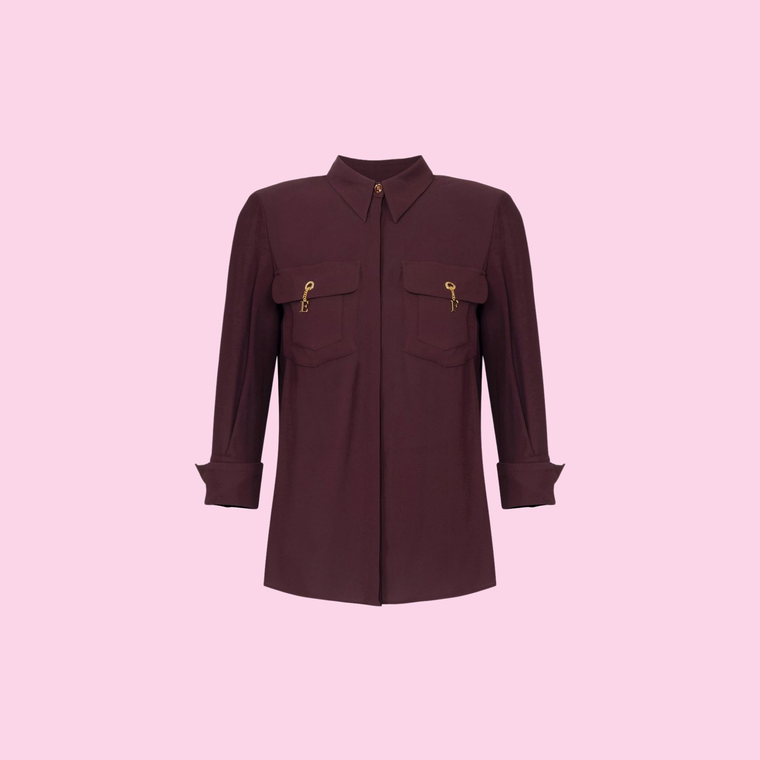 Elisabetta Franchi Blouse Merlot