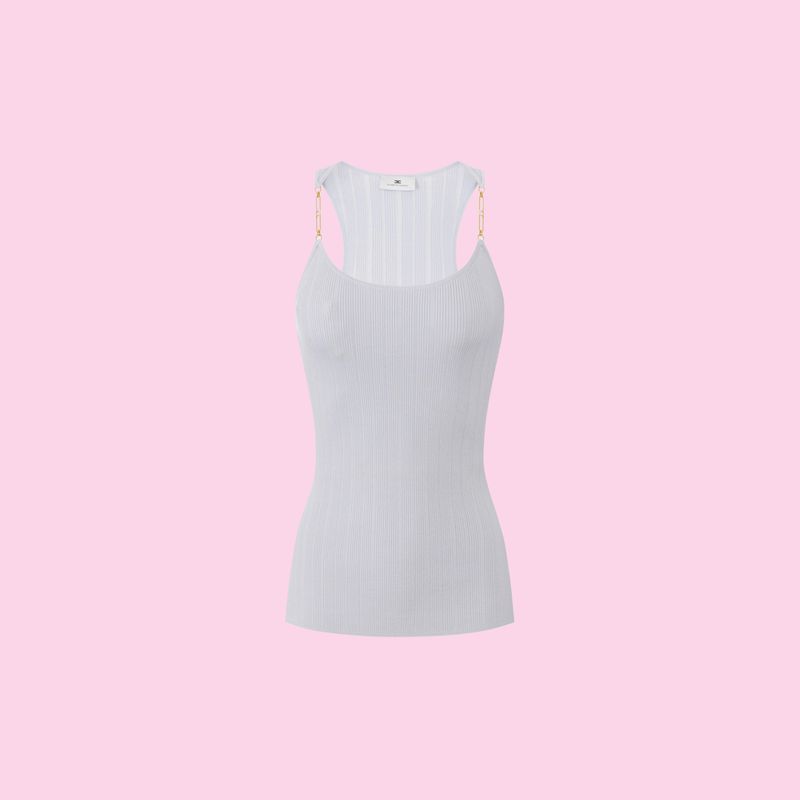 Elisabetta Franchi Knitted Top Starlight