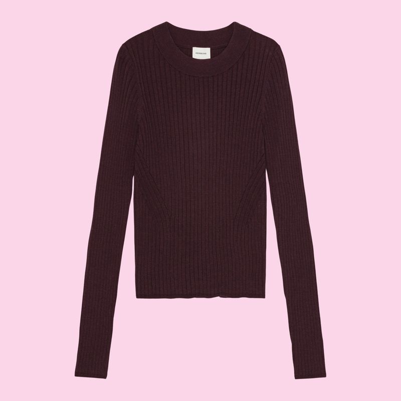 Herskind Daniella Knitted Top Wine Red