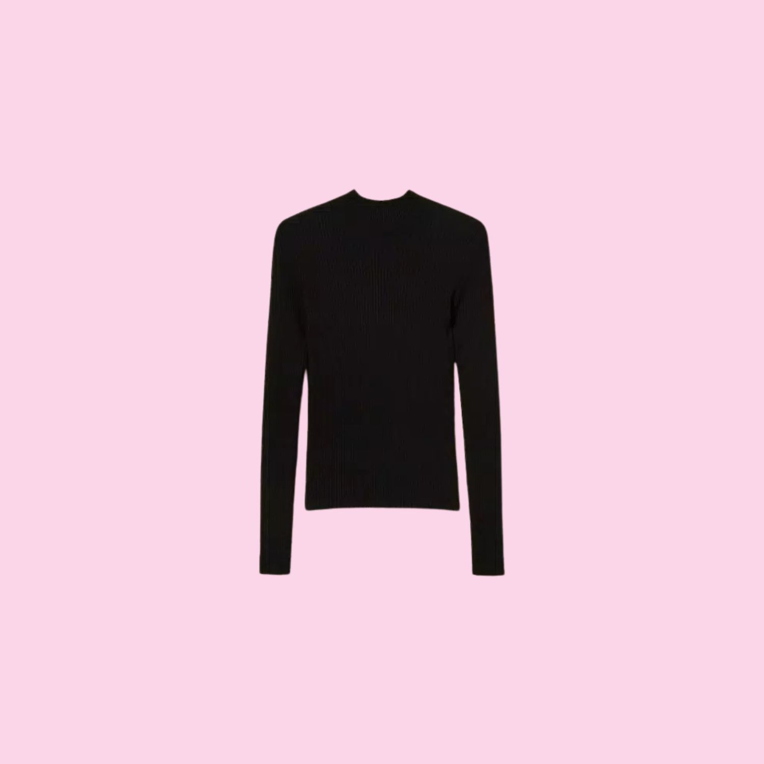 Twinset Ribbed Turtleneck Black