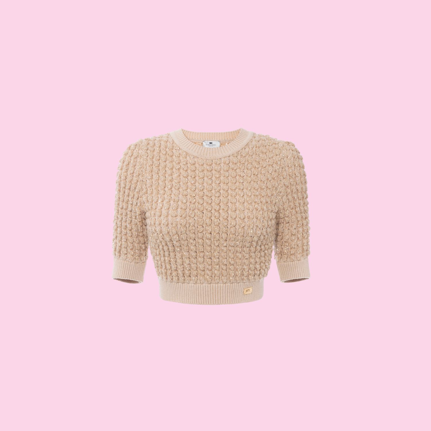 Elisabetta Franchi Boucle Top With Pailletten