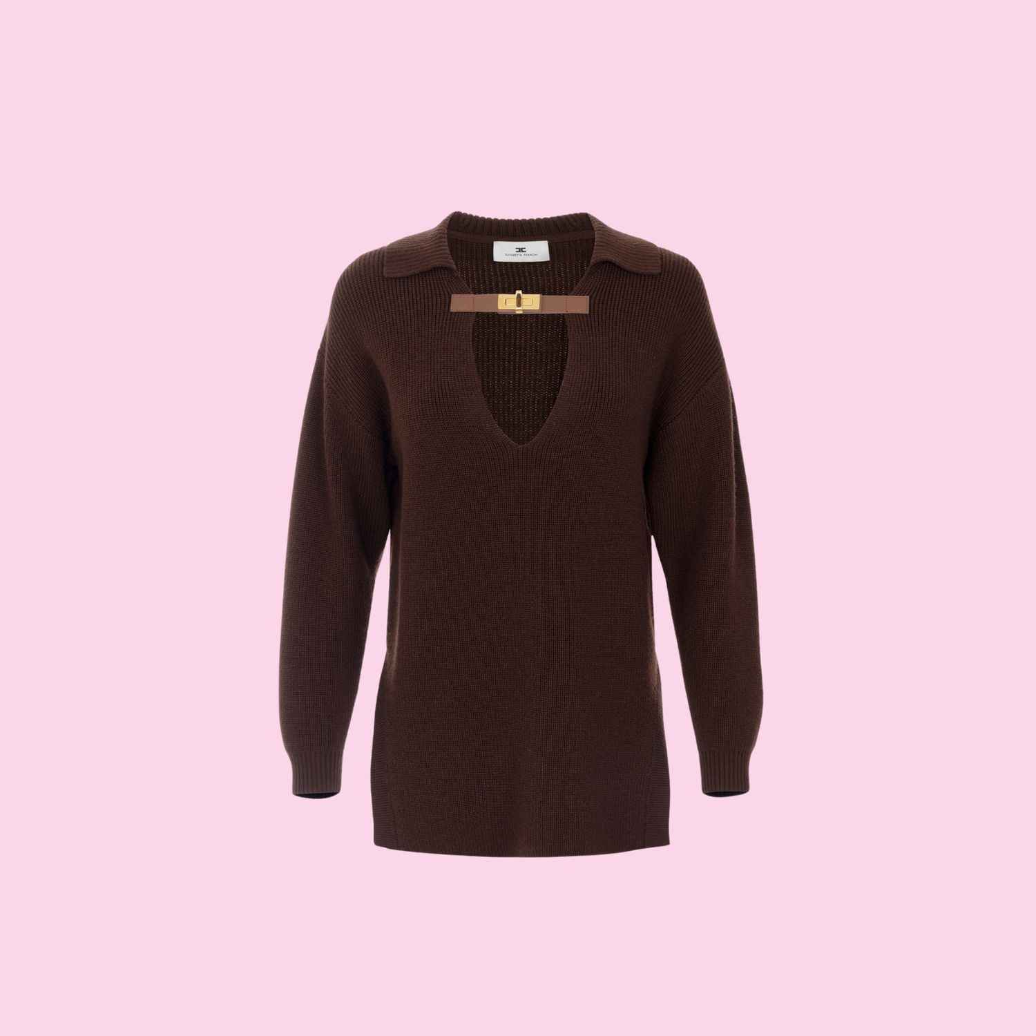Elisabetta Franchi Knit Coffee