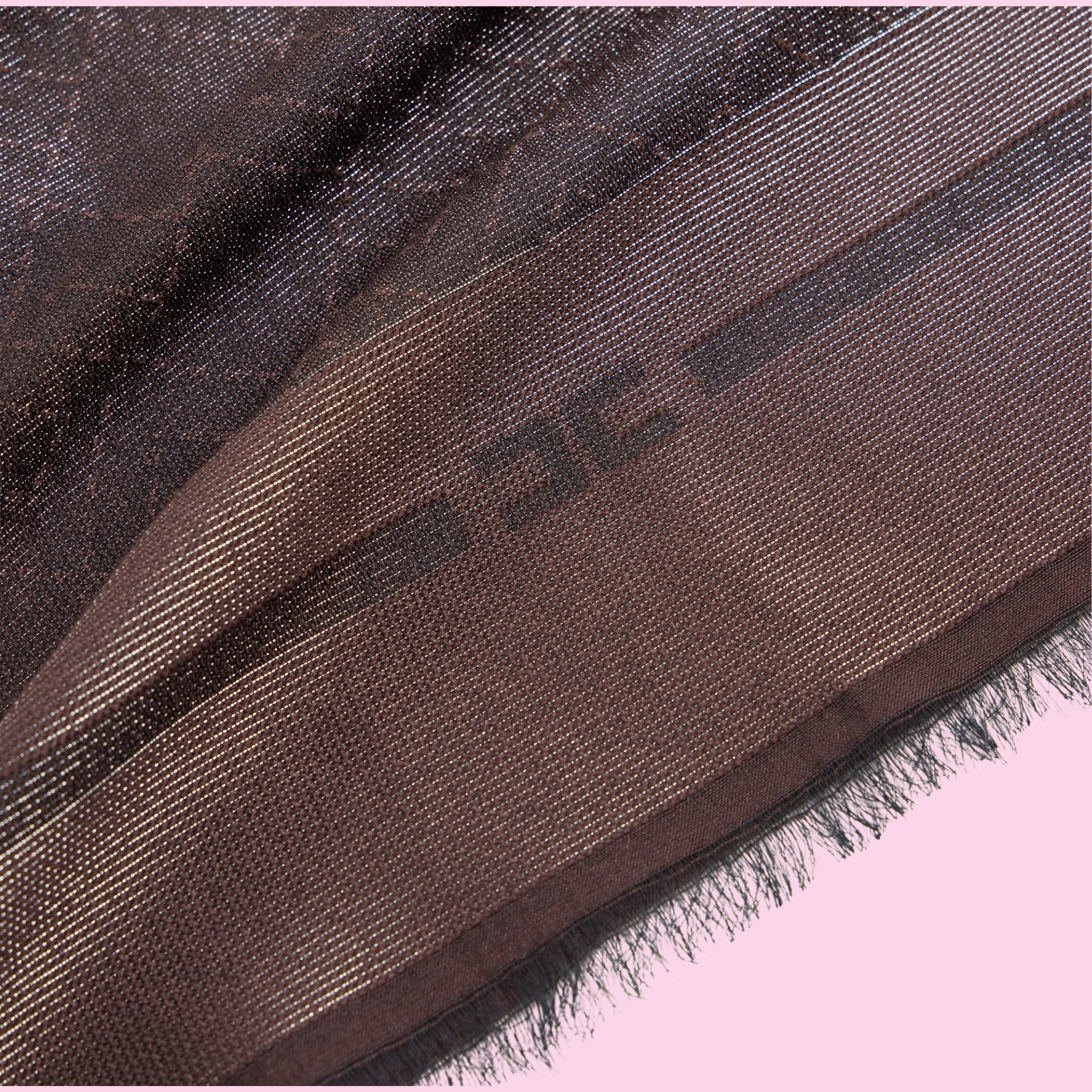 Elisabetta Franchi Logo Scarf Coffee