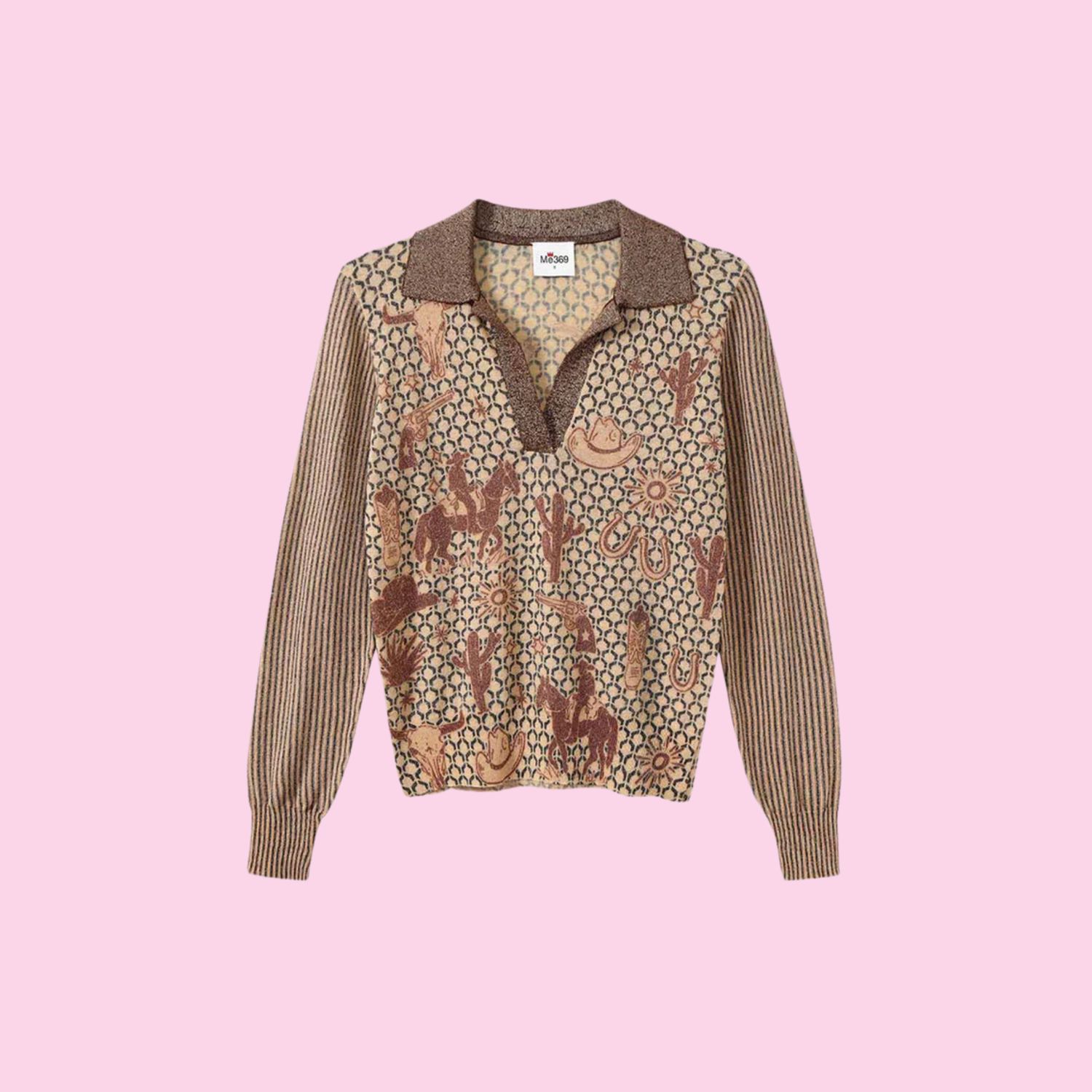 Me369 Millie Polo Knit Rodeo
