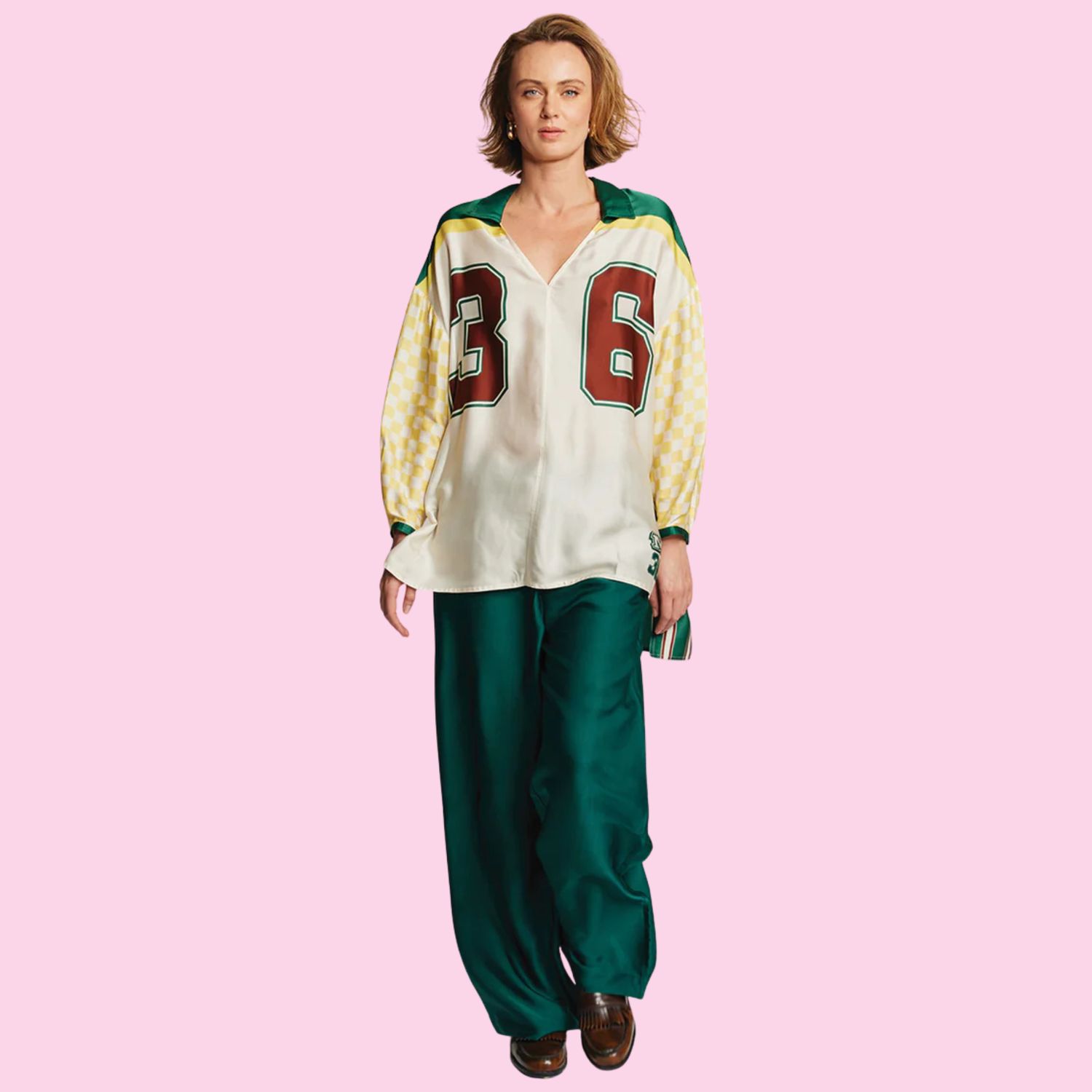 Me369 Chloe Oversized Shirt Sporty Jade