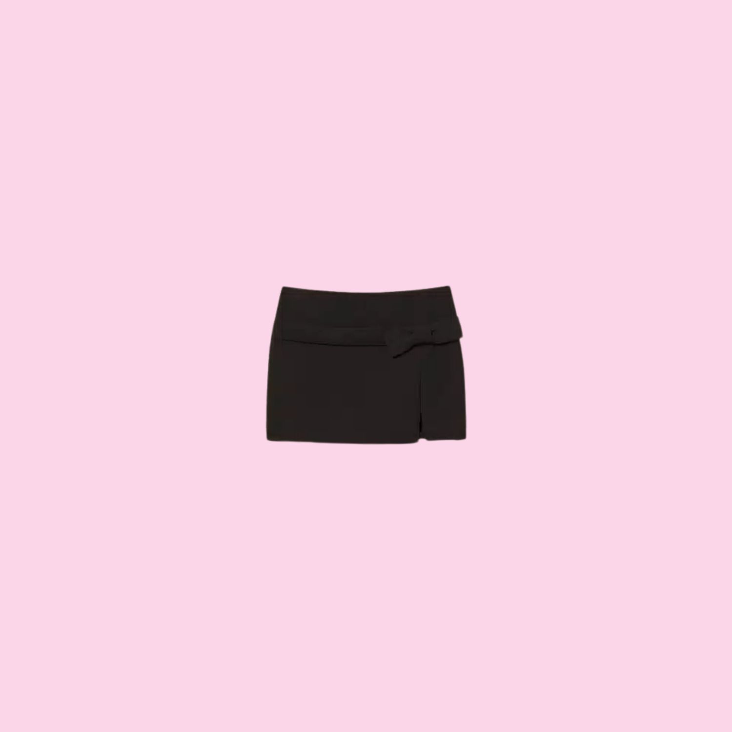 Twinset Mini Skirt With Bow Black