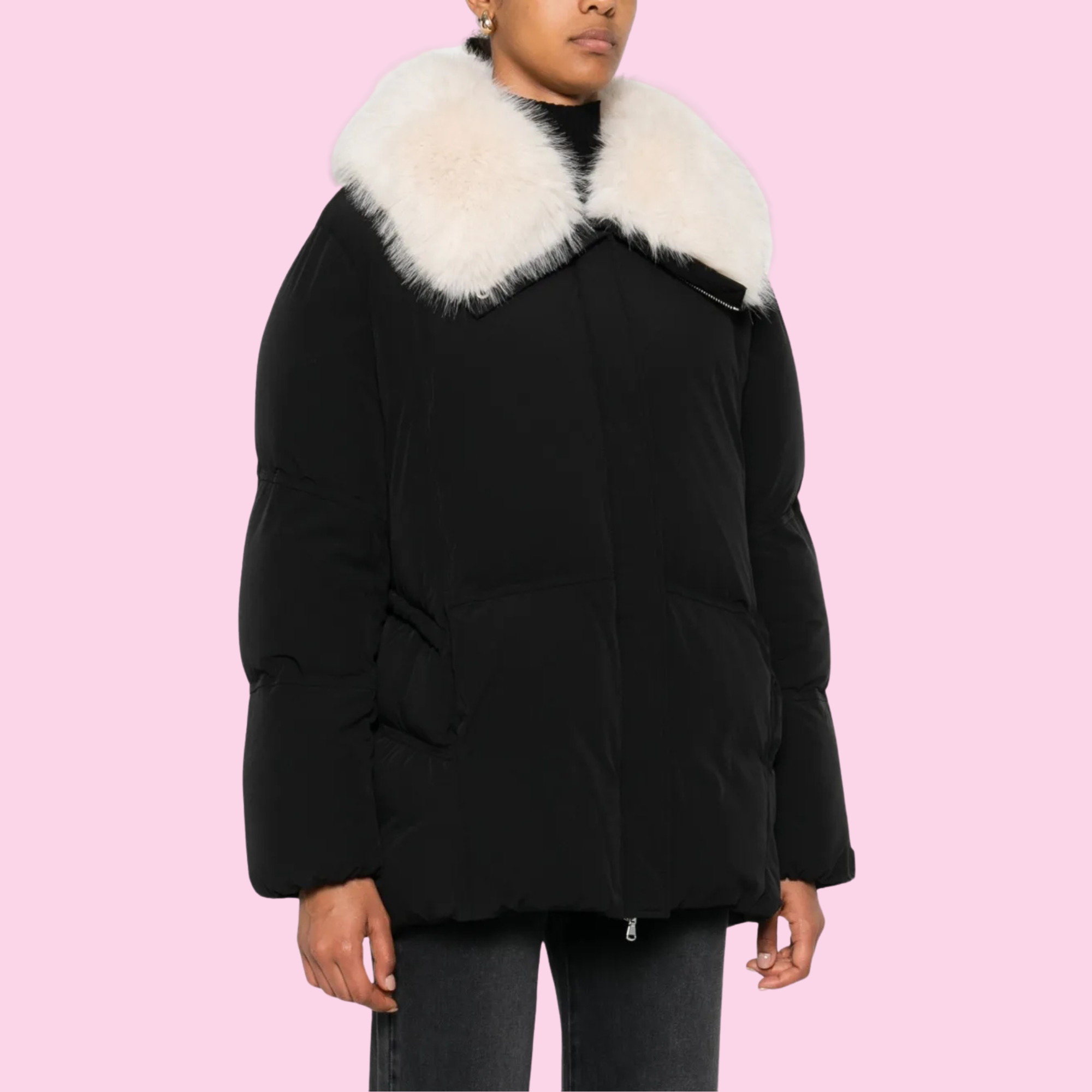 Patrizia Pepe Jacket Cool Nylon Black