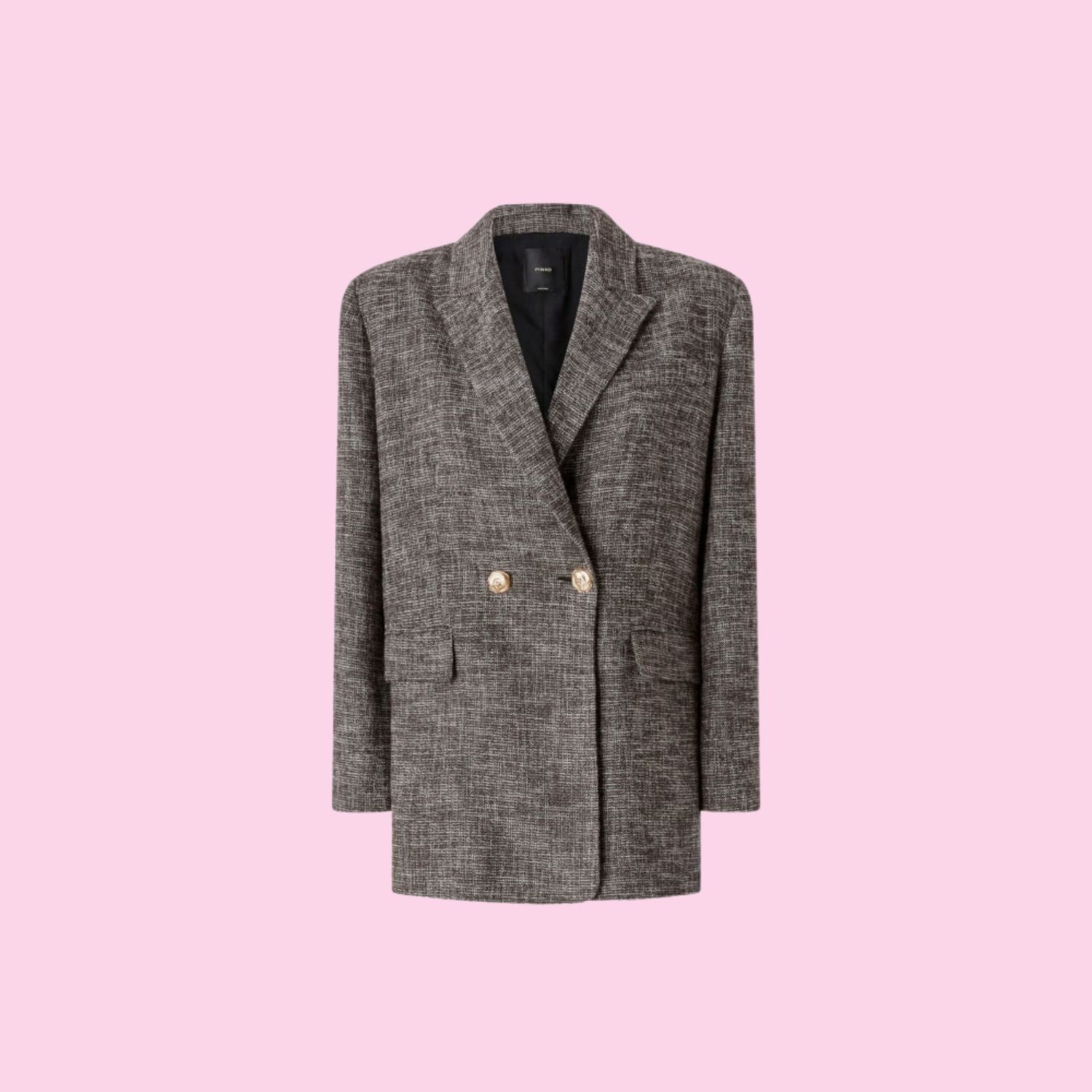 Pinko Gnocchetto Double Breasted Flanel Blazer