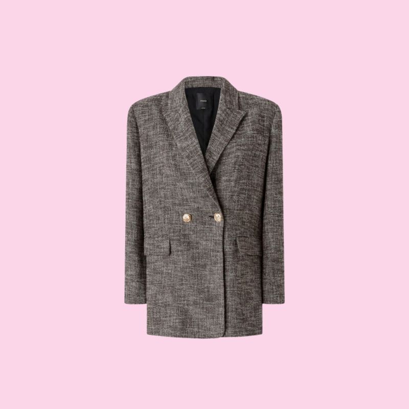 Pinko Gnocchetto Double Breasted Flanel Blazer