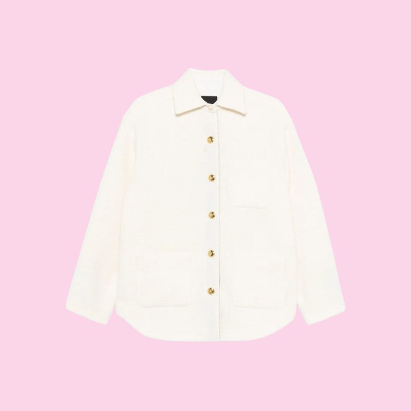 Pinko Ghiacciolo Oversized Tweed Jacket