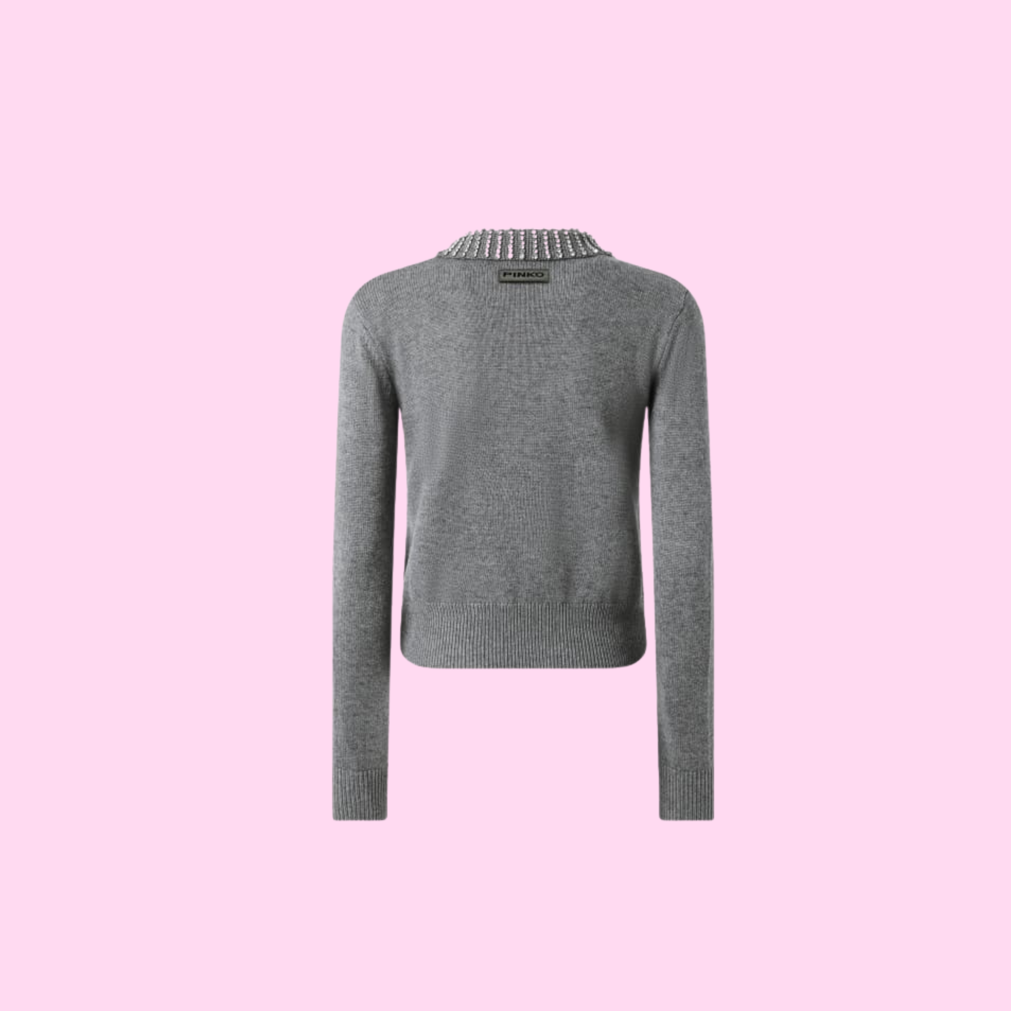 Pinko Ventotene Knit Silver Cloud