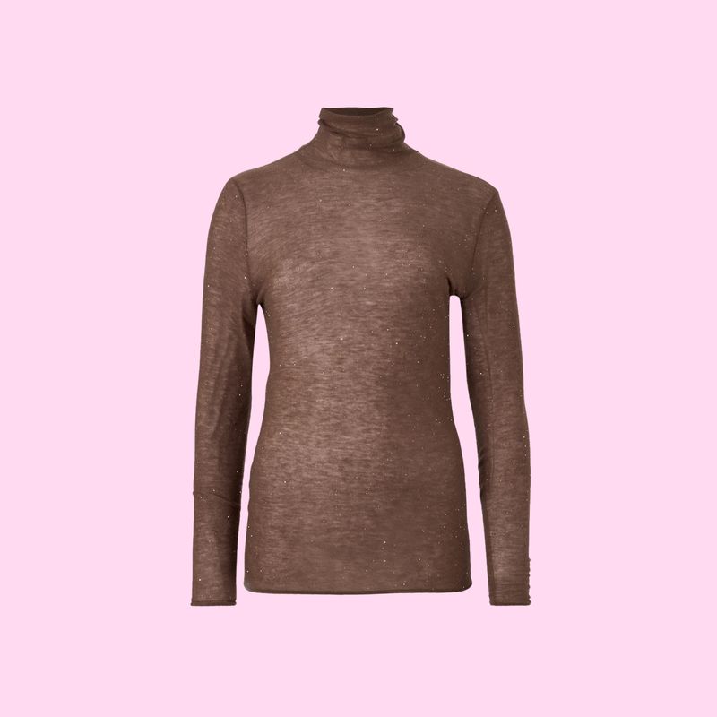 Pinko Moss Maglia Ultrafine Olive Brown