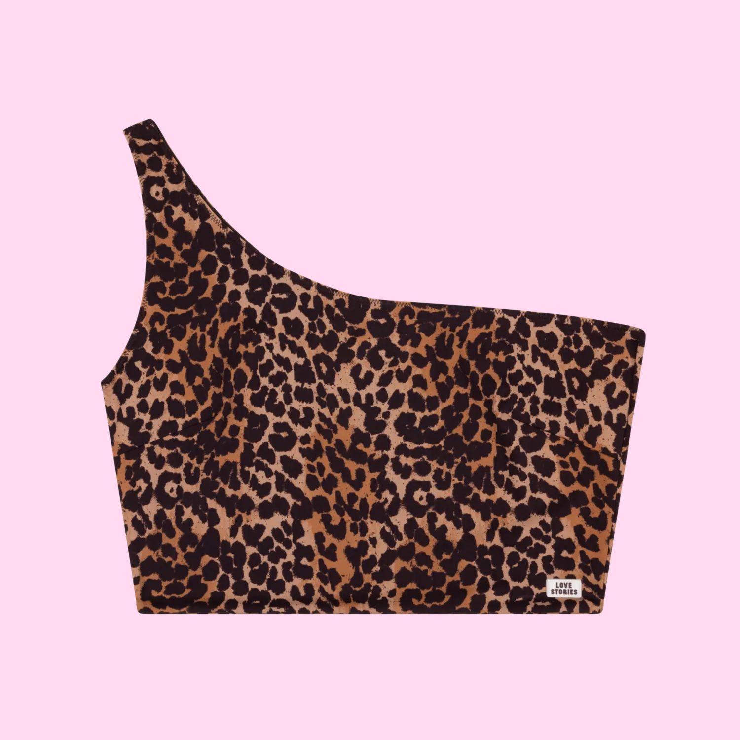 Love Stories Kaia Asymmetric Top Leopard