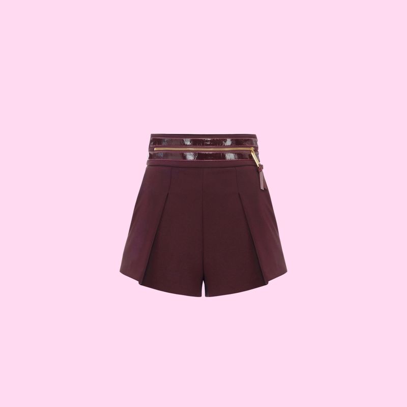 Elisabetta Franchi Short Merlot