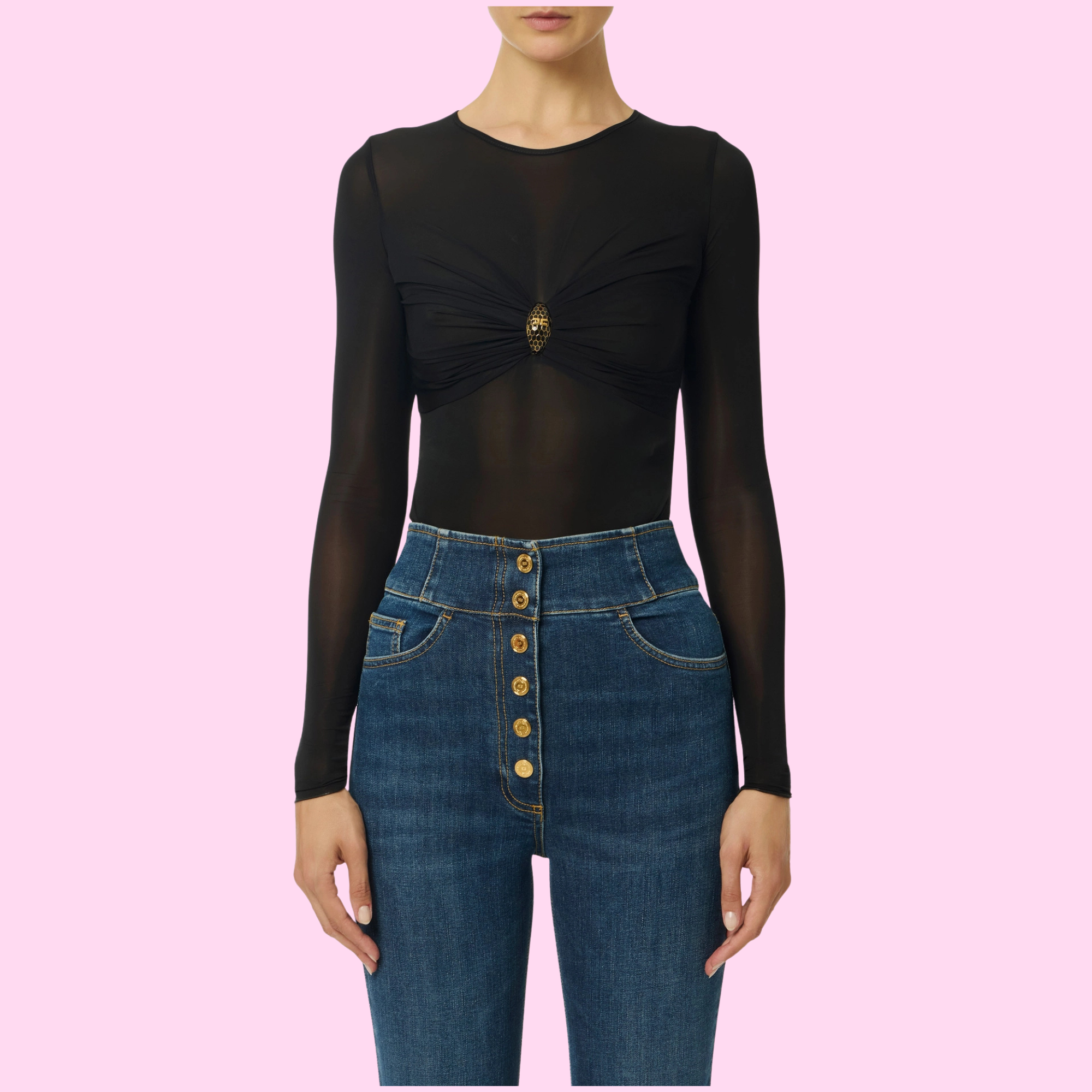 Elisabetta Franchi Body Nero