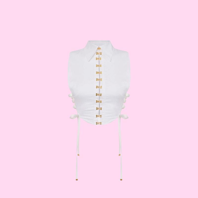 Elisabetta Franchi Top Bianco