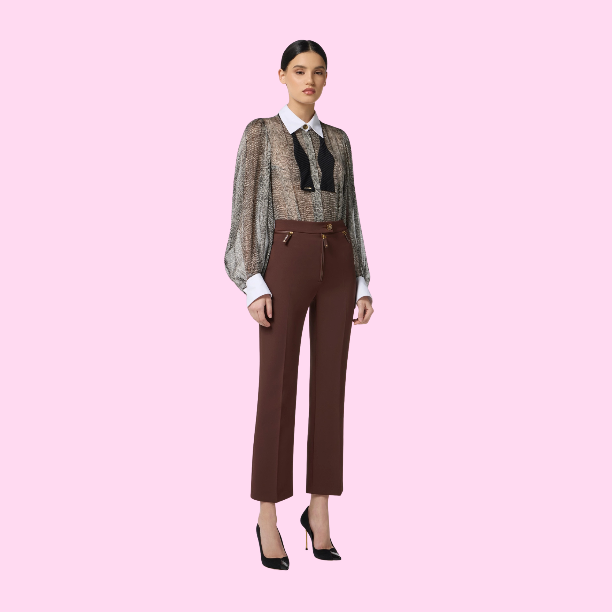 Elisabetta Franchi Bodyshirt Snake