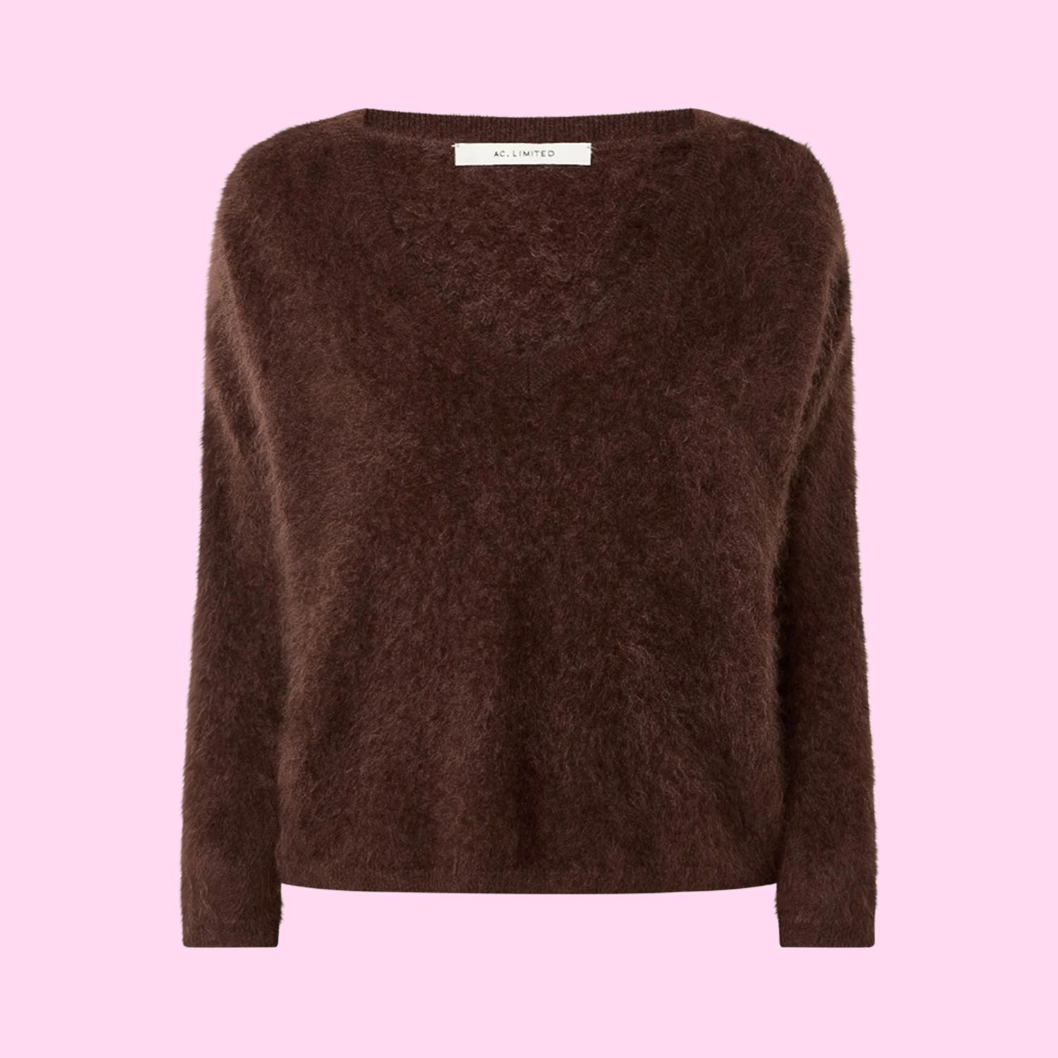 Absolut Cashmere Soelie V-Neck Sweater Brownie
