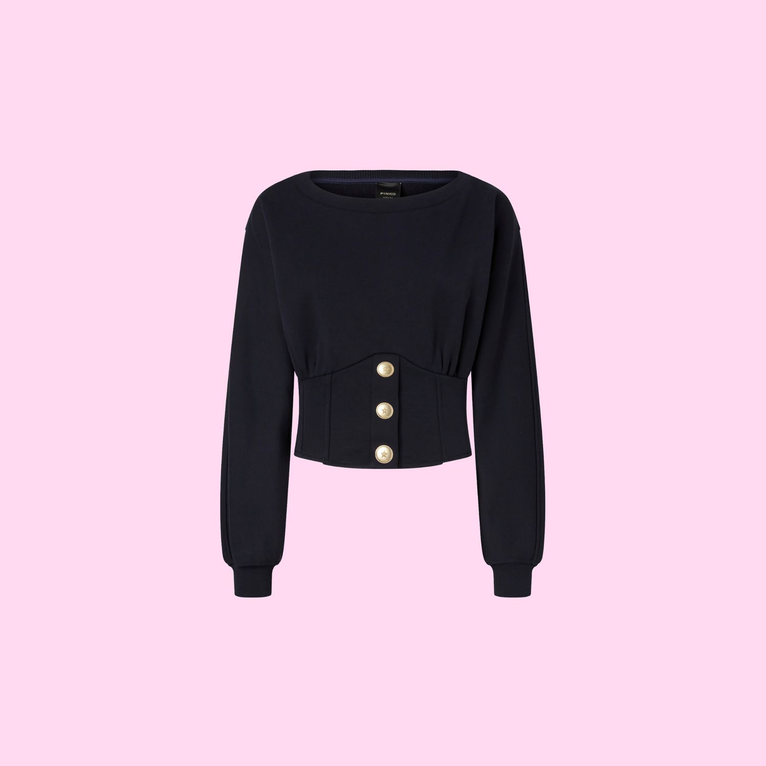 Pinko Mantovana Bustier Sweatshirt Darkness Blue