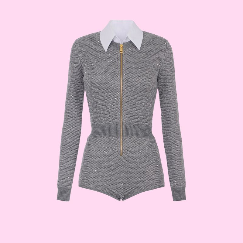 Elisabetta Franchi Jumpsuit Grigio Melange