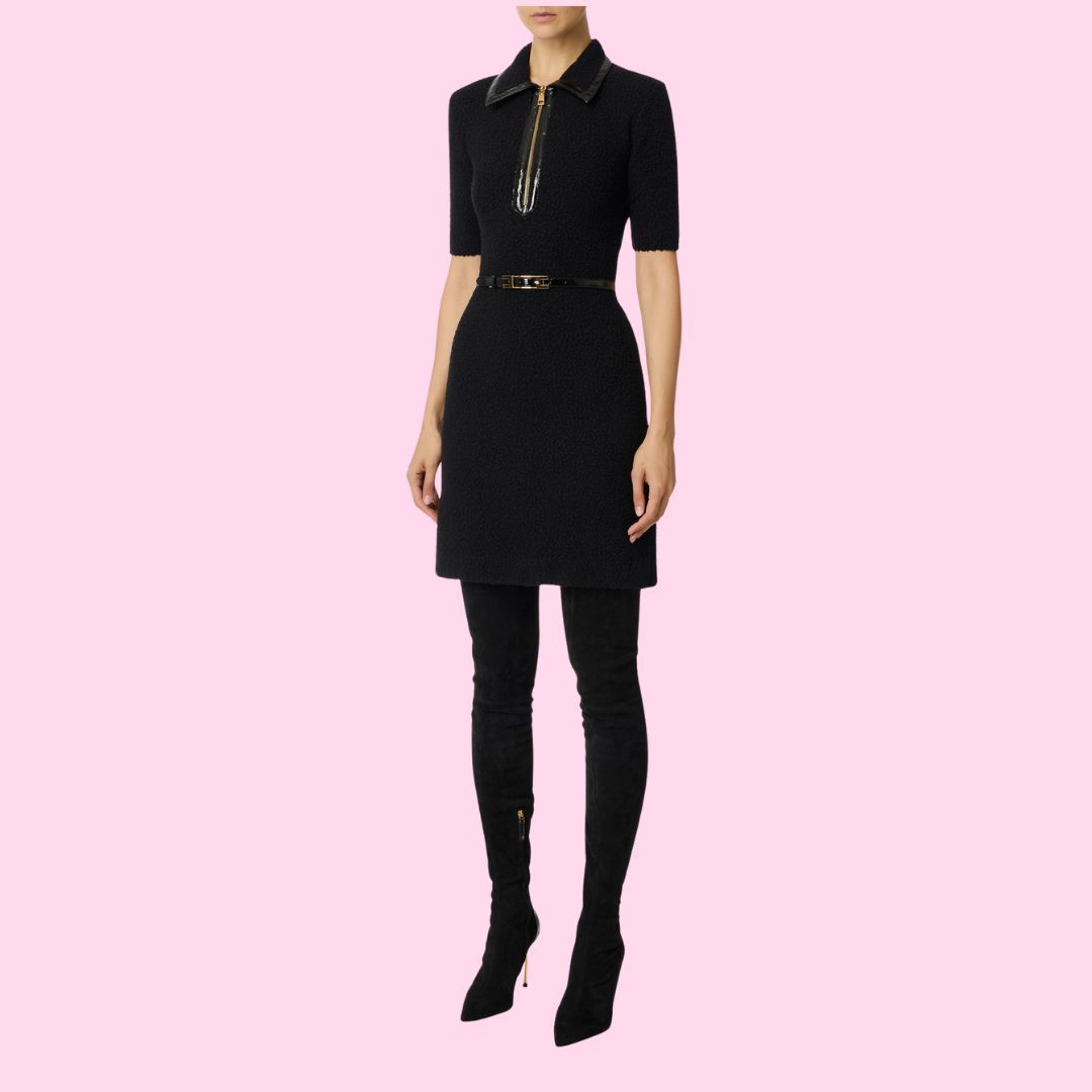 Elisabetta Franchi Boucle Dress Nero