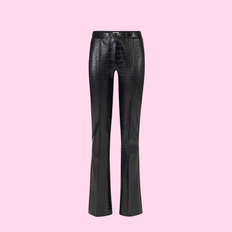 Elisabetta Franchi Cocoprint Pants Nero Elisabetta Franchi Cocoprint Pants Nero