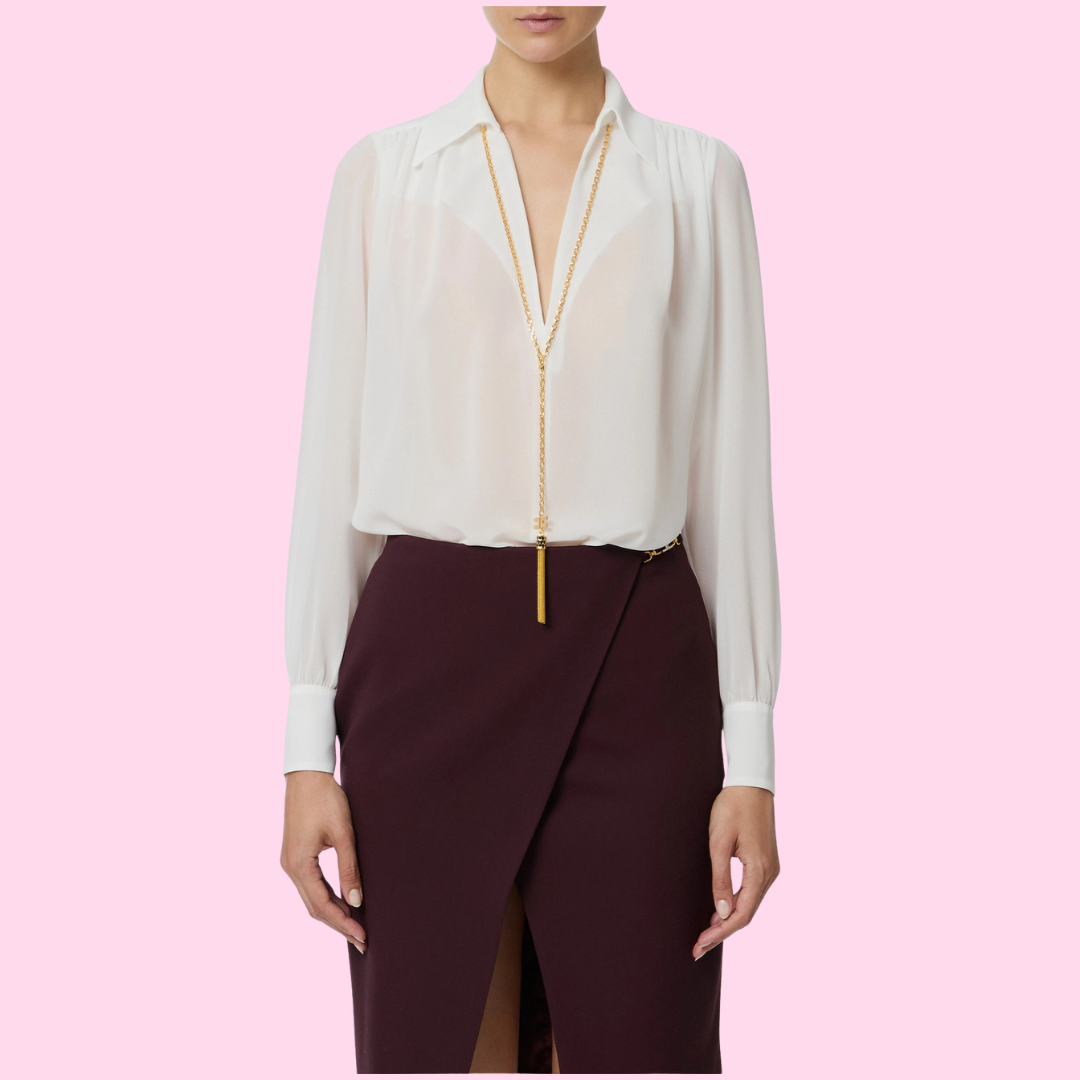 Elisabetta Franchi Blouse Avorio