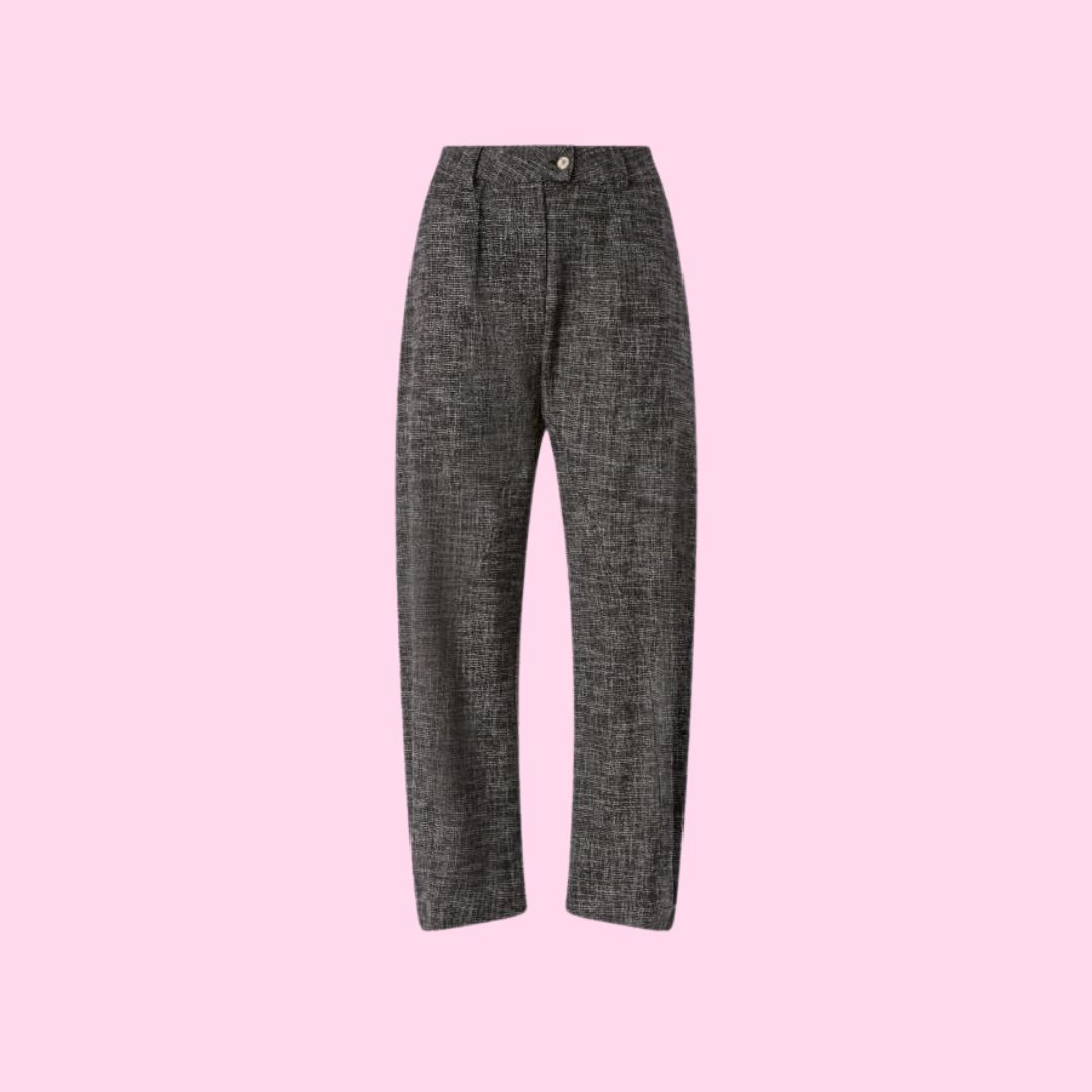 Pinko Passiflora Pants Nero Marrone Bianco