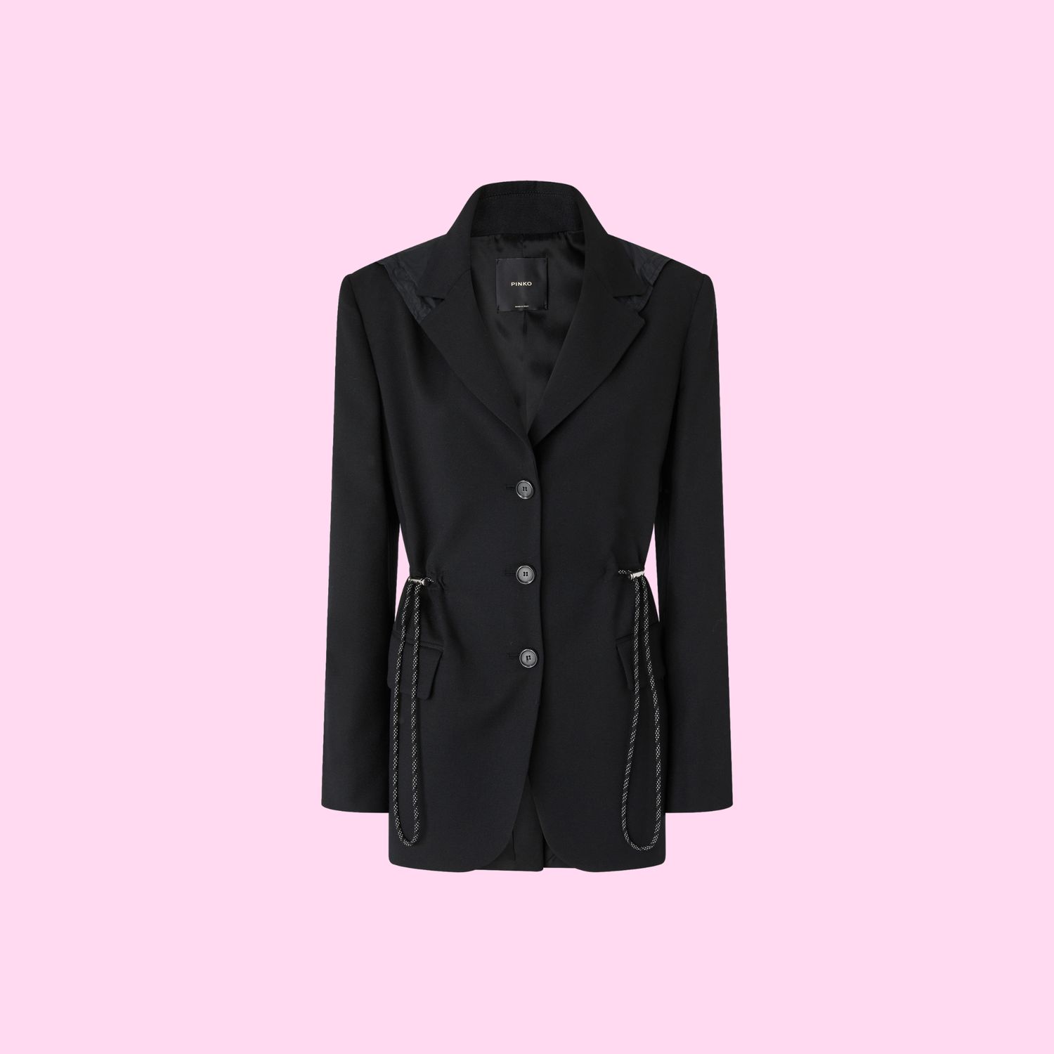 Pinko Artemisia Flanella Blazer Black