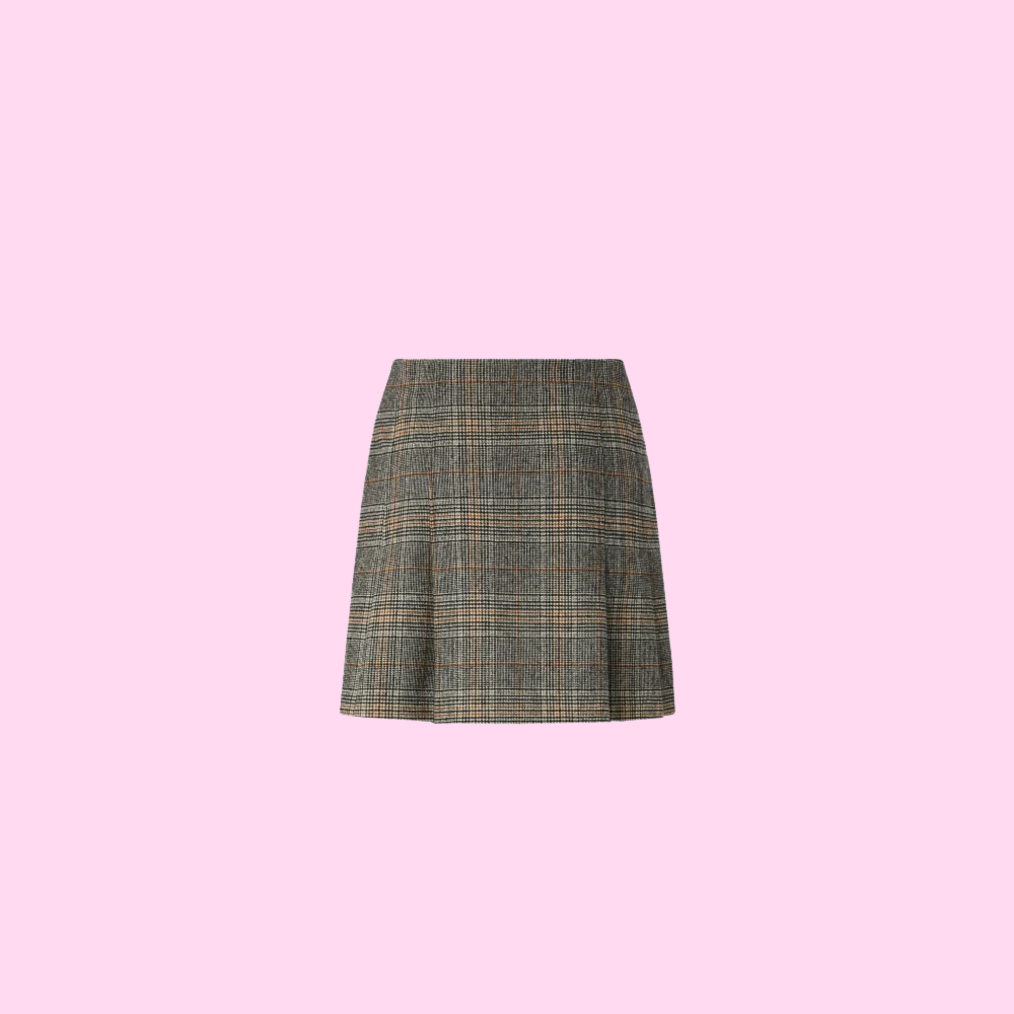 Pinko Consolata Checked Skirt