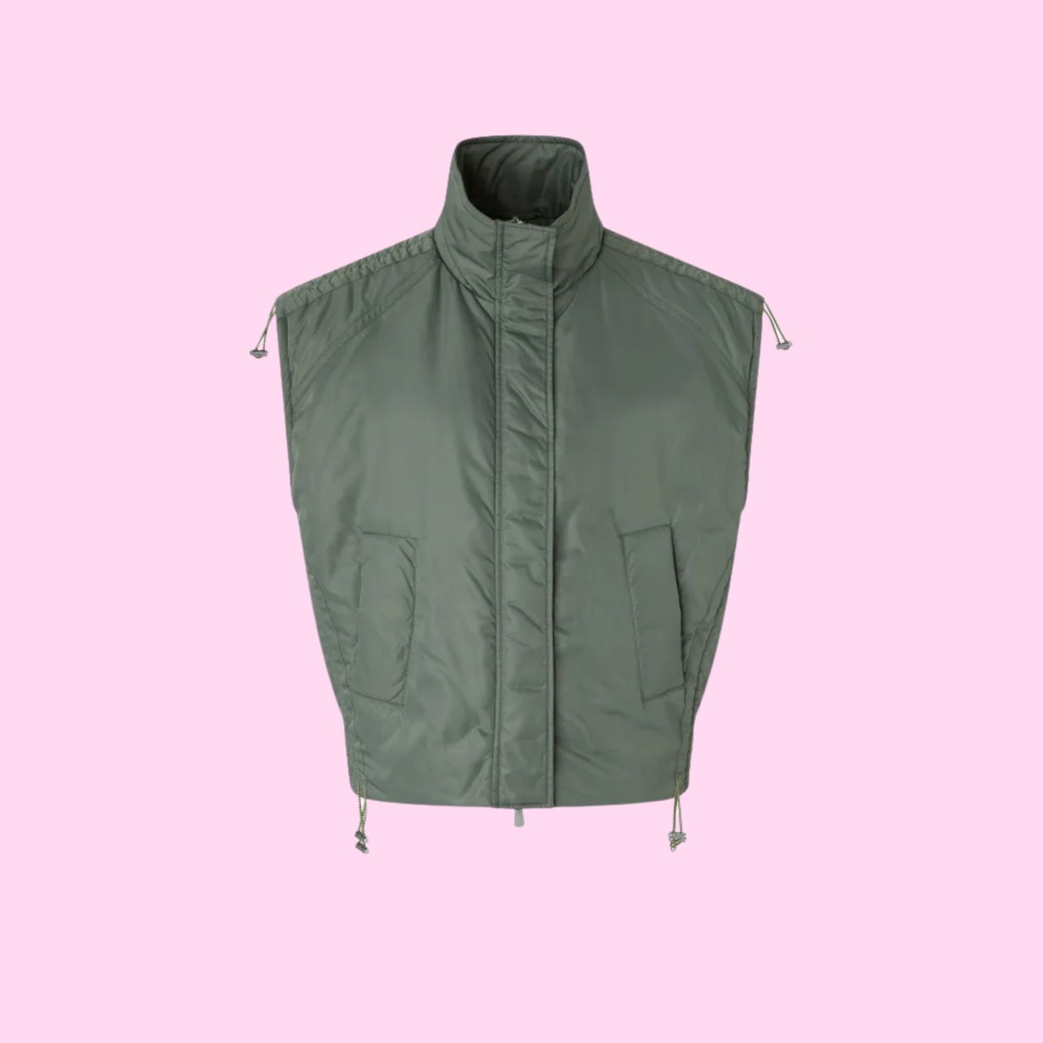 Pinko Angeles Gilet Verde-Erba