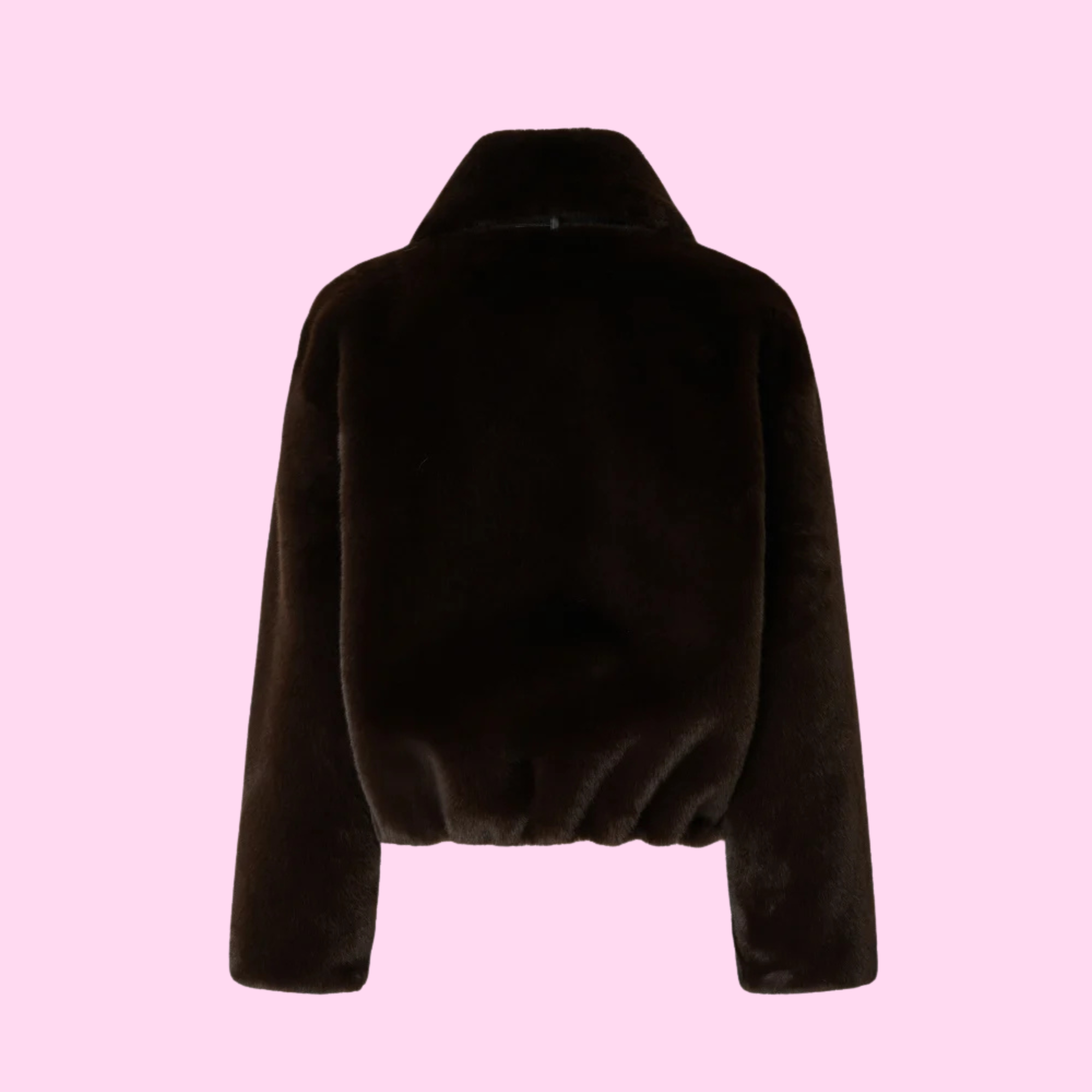 Pinko Estebana Fake Fur Jacket Brown