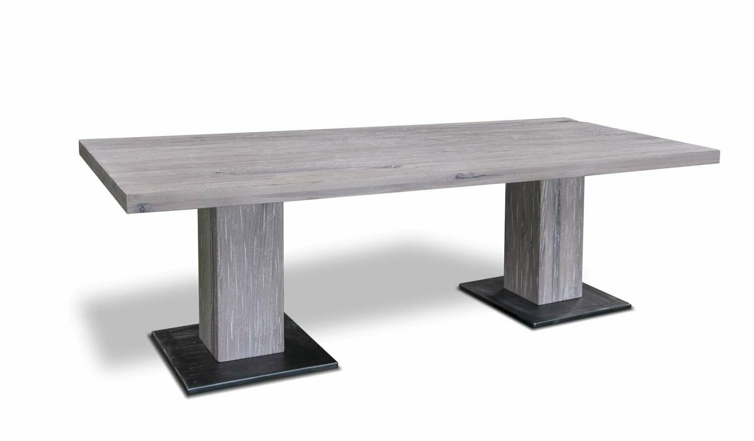 Rustica Wild Oak Table Model Peaks Foot