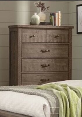 Eclipse Tall Chest antique brown finish