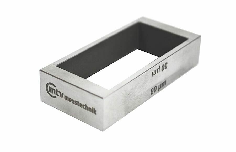 Kastenrakel 4-fach, 60 mm Typ B – Spalthöhe 50, 100, 150 und 200 μm