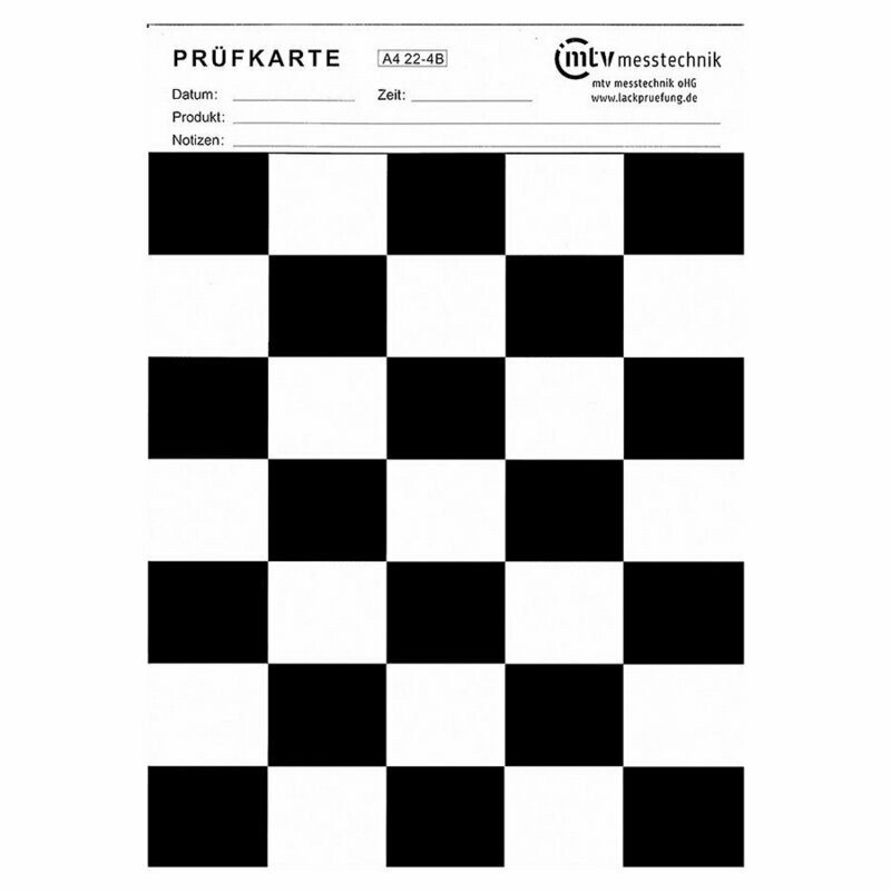 mtv Kontrastkarte Prüfkarte DIN A4, Schachbrett-Muster