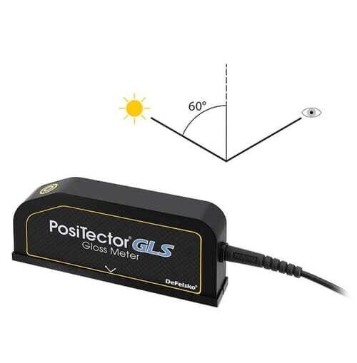 PosiTector GLS Sonde Glanzmessung 60° für DeFelsko PosiTector Grundgerät kaufen

Für DeFelsko Grundgeräte ab Seriennummer 784000
Externes Sondenmodul zur Glanzmessung
Universal-Messwinkel 60° für alle Oberflächen. 60° ist der bevorzugte Messwinkel für Halbglanz-Oberflächen.

Messbereich
0 – 1,000 GU

Messfläche 
10 x 20 mm

Wiederholbarkeit 
±0,2 GU (<100 GU), ±0,2% (>100 GU)

Reproduzierbarkeit 
±0,5 GU (<100 GU), ±0,5% (>100 GU)

Auflösung 
±0,1 GU (<100 GU), ±1 GU (>100 GU)

Reflexionsgrad 0,1 %
Automatische Kalibrierung mit integrierter Glanzkachel
Messgeschwindigkeit von mehr als 60 Messwerten pro Minute