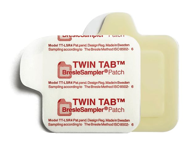 Bresle Testpflaster (Patch) Twin Tab, nach DIN EN ISO 8502-6 (Bresle-Methode)