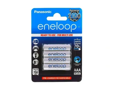 Akku Batterien Sanyo eneloop AAA, mit Ladegerät