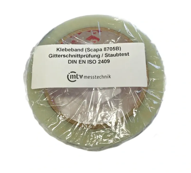Klebeband für die Haftfestigkeitsprüfung ISO 2409 und Staubtest