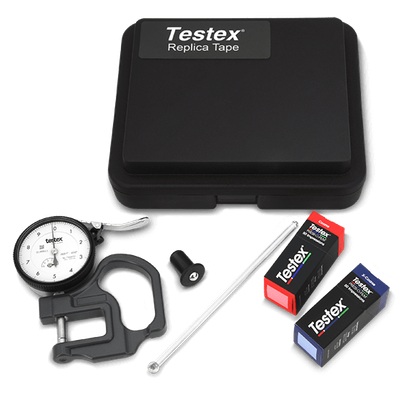 Testex Press-O-Film Set analog - Rauheitsmessung gestrahlter Oberflächen,  ISO 8503-5