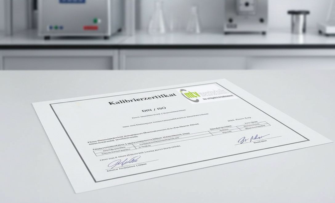 Kalibrierzertifikat für neue Auslaufbecher DIN oder ISO