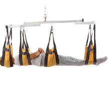 Mortuary lifting straps