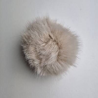 Pompon Beige - 8 cm