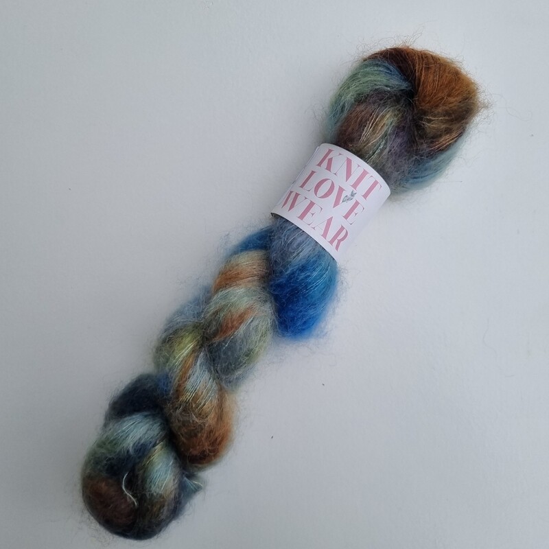 Coffee &amp; Teal - Silke Mohair