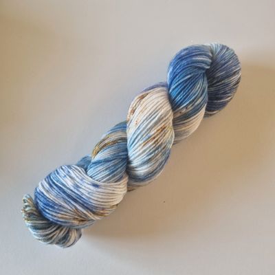 Blue Moon - Glitter Merino Sock DK